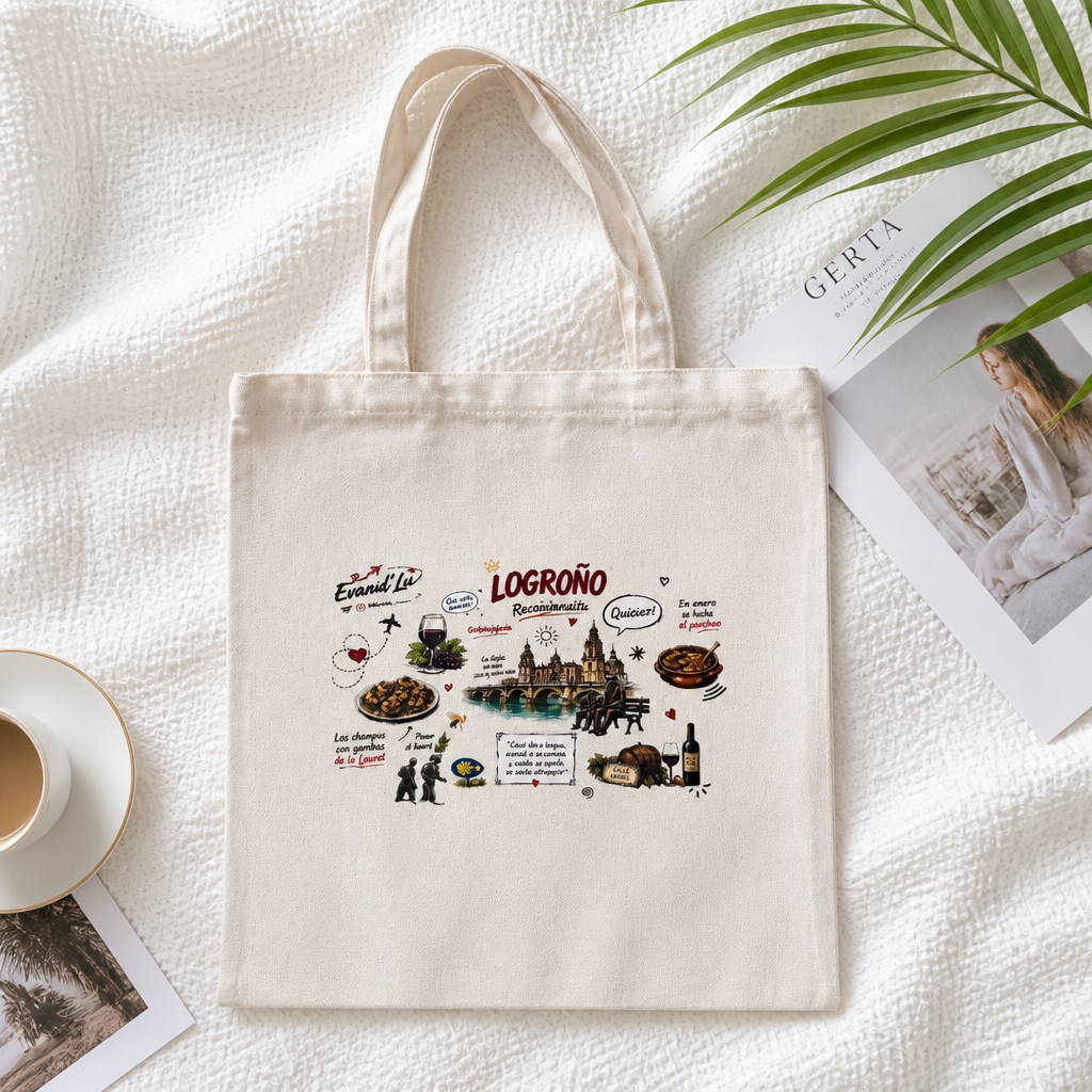 Tote Bag Logroño con Cremallera – Evand'Lu